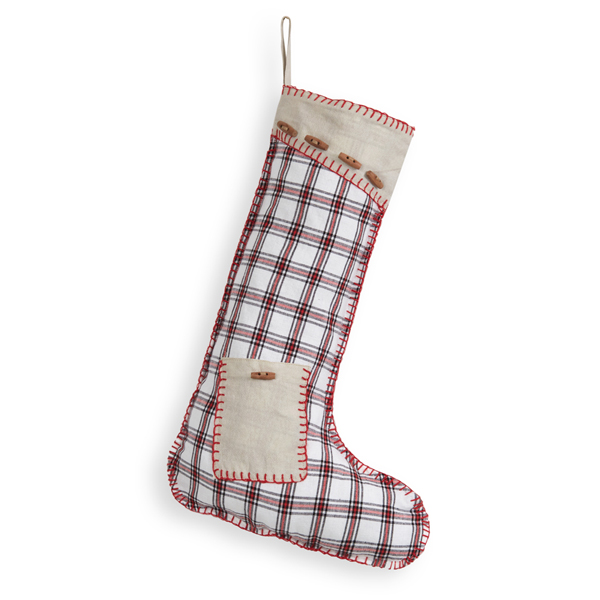 Breckenridge Plaid Christmas Stocking